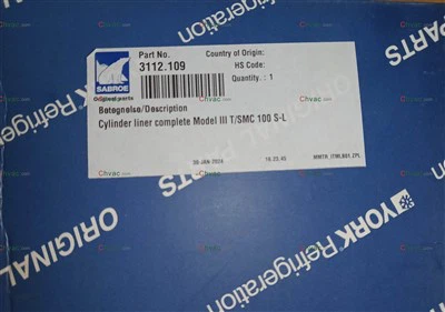 York Part 3112.109 Cylinder Liner Nýtt 2025 CHVAC